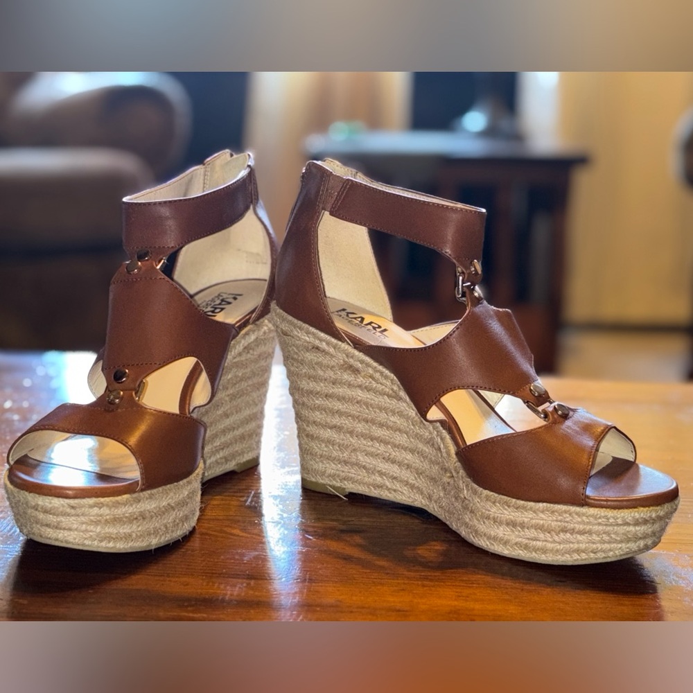 KARL LAGERFELD Leather Espadrilles